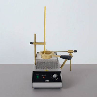 Flash point test on bitumen