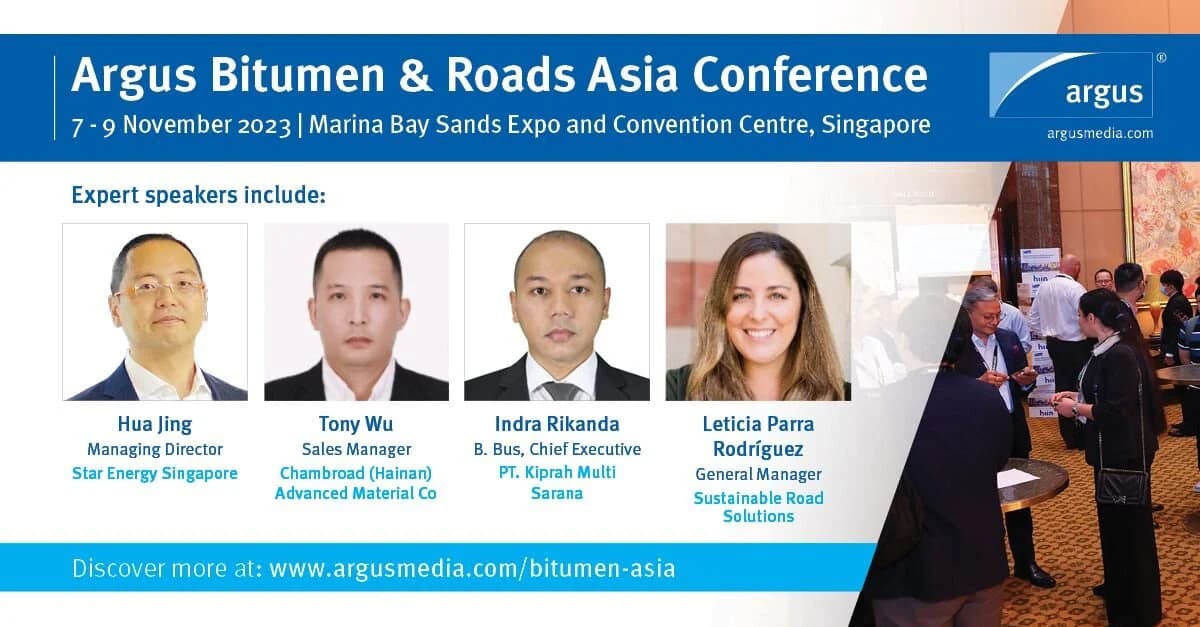 Argus Bitumen &amp; Roads Asia Conference 2023 
