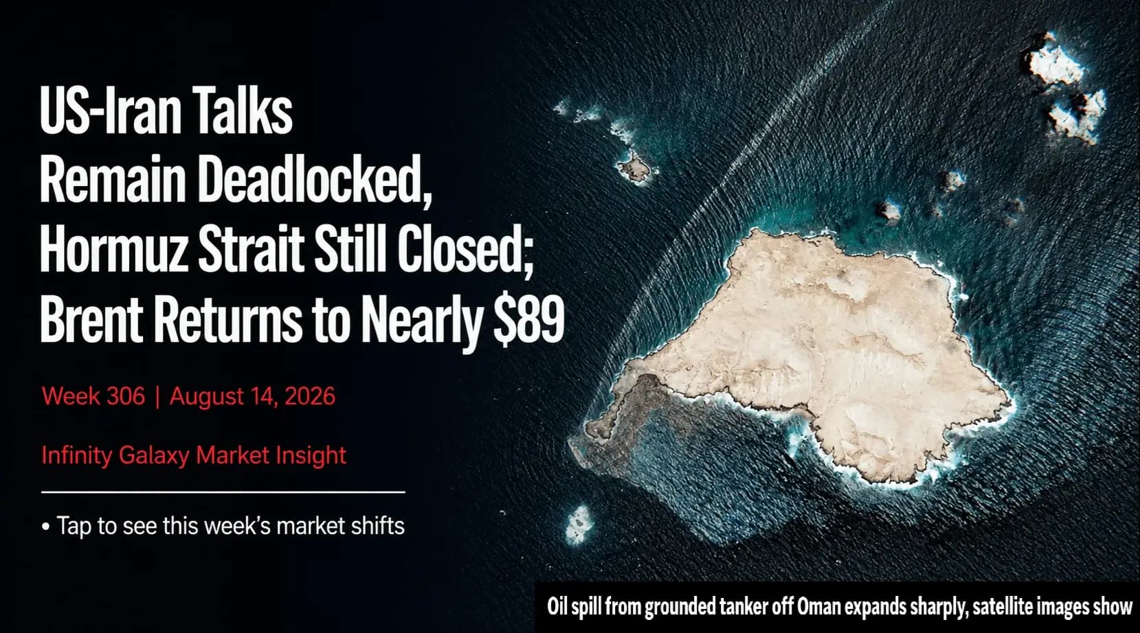 Weekly Bitumen Report: US-Iran Talks Remain Deadlocked, Hormuz Strait Still Closed; Brent Returns to Nearly $89