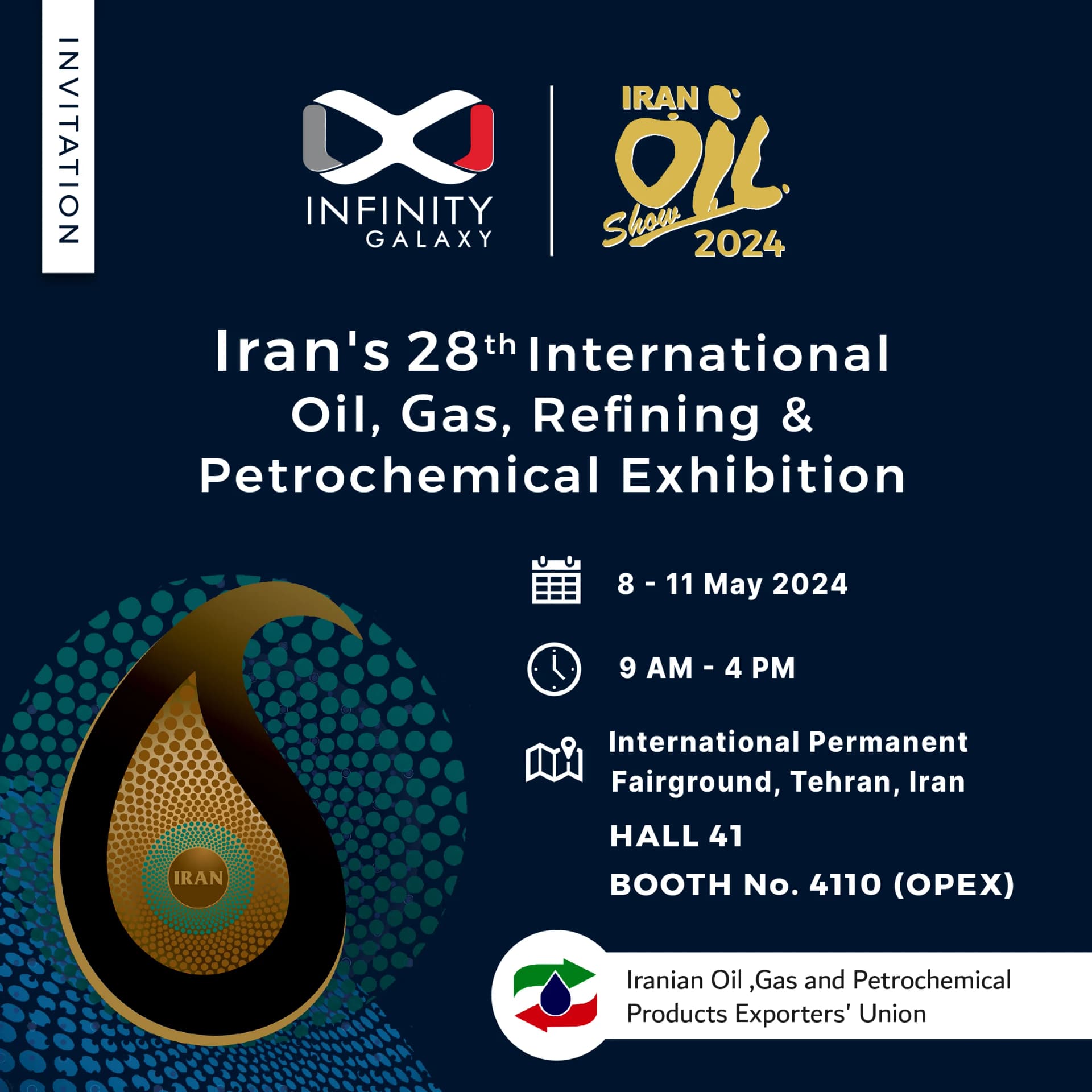 Infinity Galaxy Presence in Iran Oil Show 2024