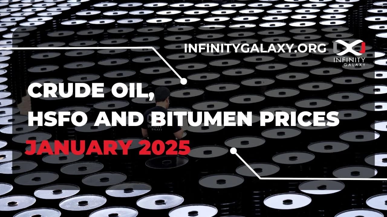 Crude Oil, HSFO and Bitumen Prices January 2025