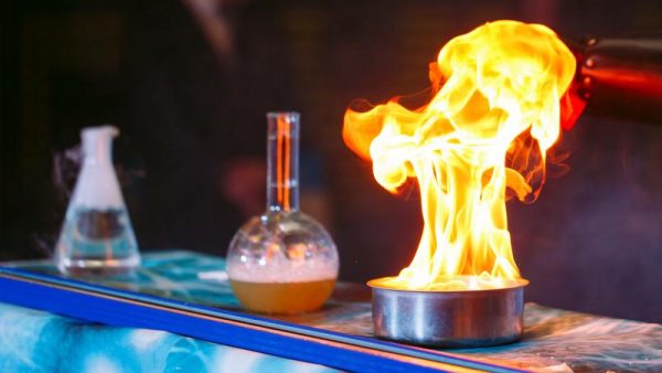Caustic soda reacts with water and metals