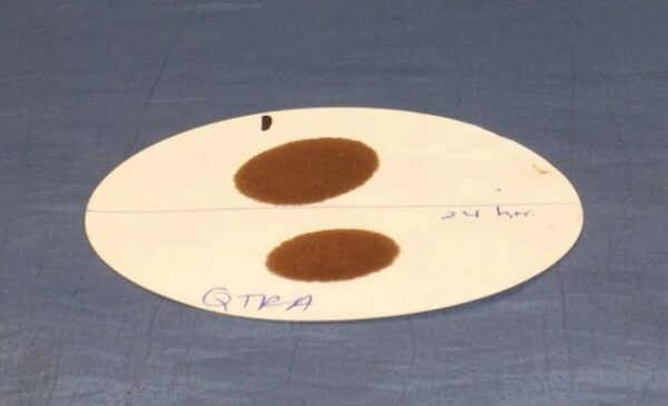negative spot test