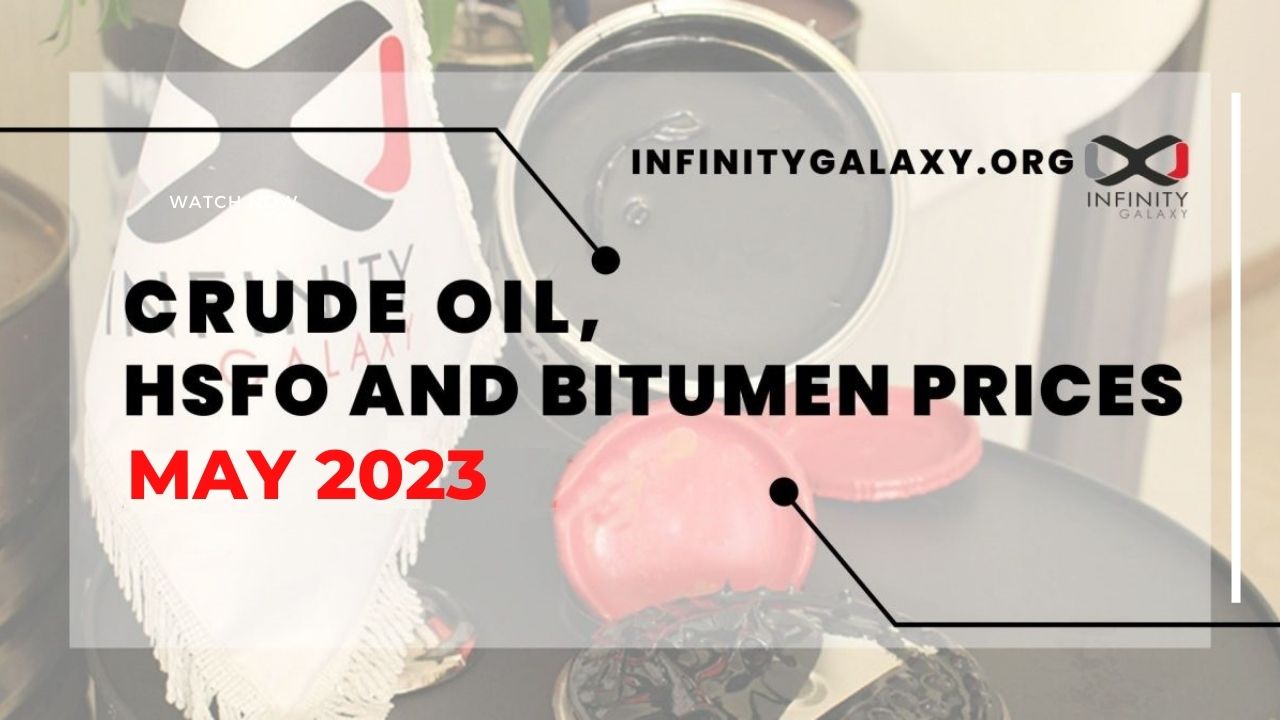 Crude Oil, HSFO and Bitumen Prices May 2023