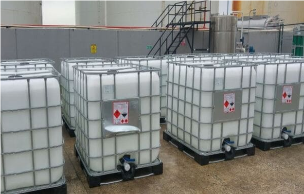 Caustic soda liquid or lye in IBC Bulk Container