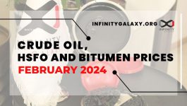 Crude Oil, HSFO and Bitumen Prices February 2024