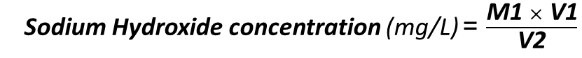 Sodium Hydroxide Content of Caustic Soda