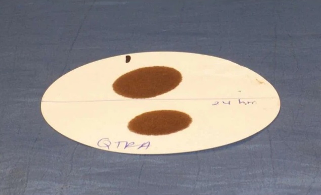 negative spot test