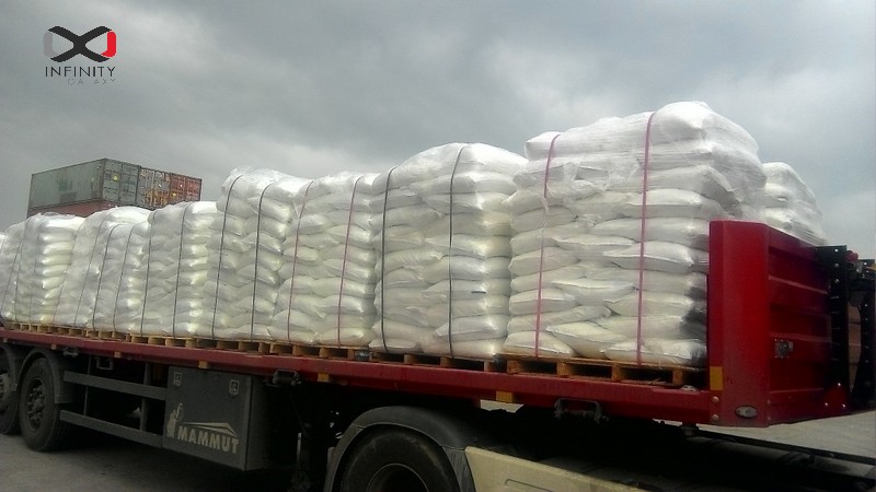 Caustic Soda Shrinked 25 KG Bags on Wooden Pallets