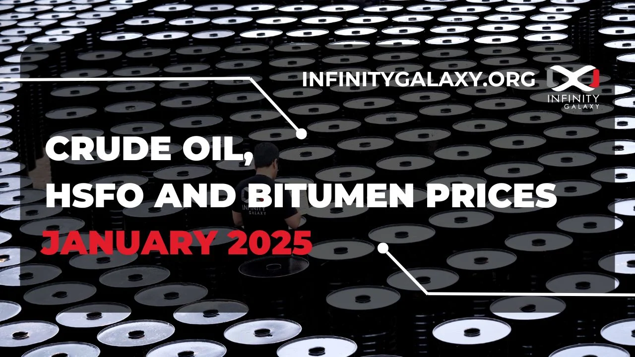 Crude Oil, HSFO and Bitumen Prices January 2025